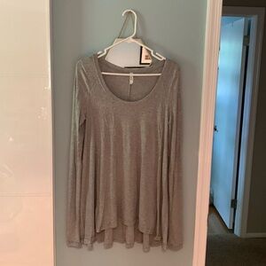 Medium free people super flowy long sleeve shirt. New with tags!